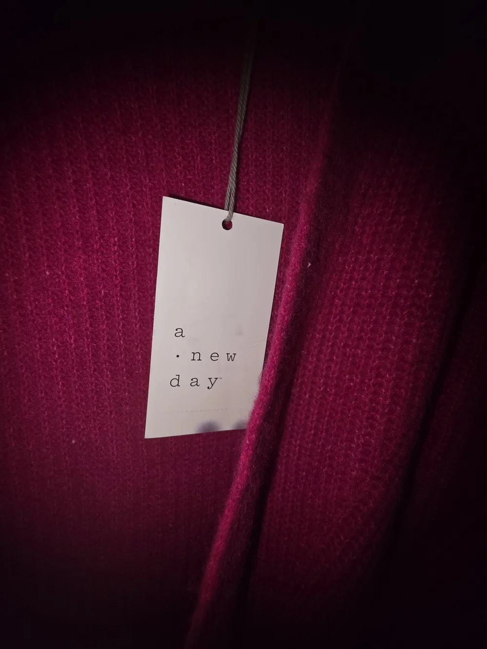 Long Fuchsia Button-Front Women's Cardigan Sweater Size L Large TARGET NWT